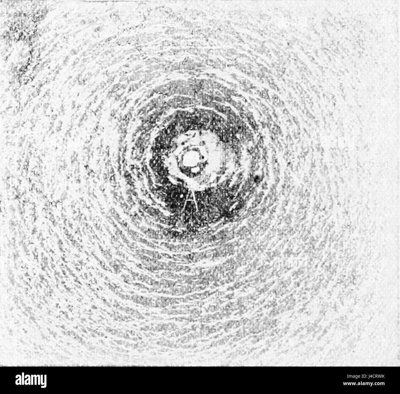 PSM V48 D759 corrente indotta una forza magnetica e la limatura di ferro Foto Stock