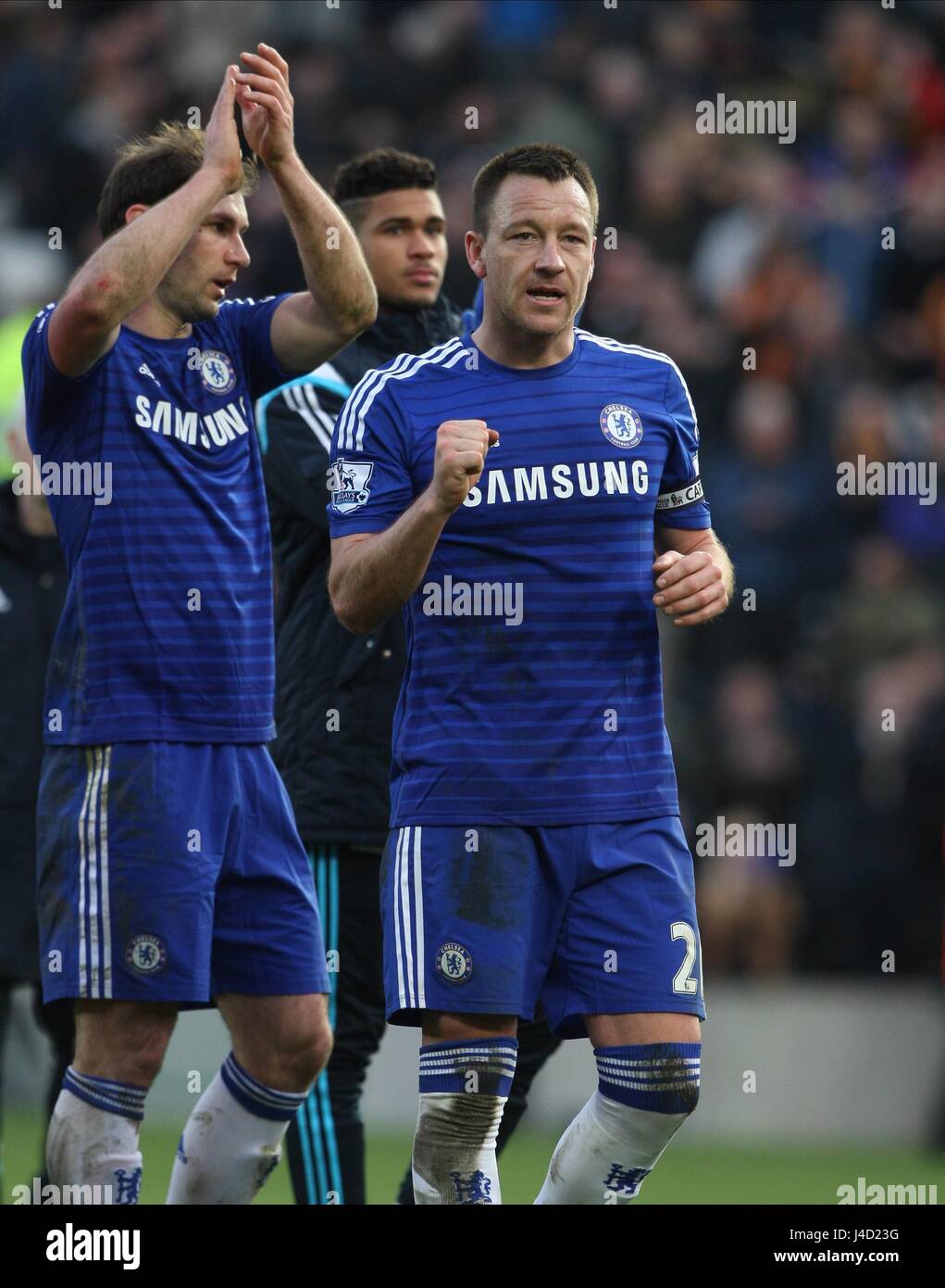 JOHN TERRY celebra la vittoria HULL CITY V CHELSEA KC Stadium Hull Inghilterra 22 Marzo 2015 Foto Stock