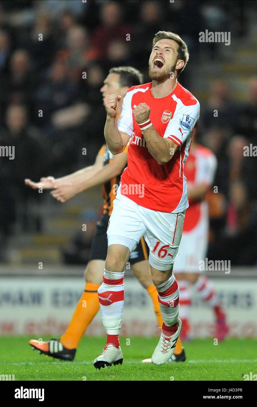 AARON RAMSAY Hull City FC V ARSENAL KC Stadium Hull Inghilterra 04 Maggio 2015 Foto Stock