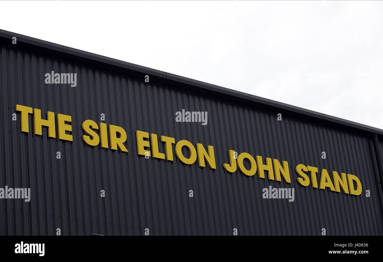 Il nuovo SIR ELTON JOHN STAND A WATFORD V SOUTHAMPTON VICARAGE ROAD STADIUM WATFORD INGHILTERRA 23 Agosto 2015 Foto Stock