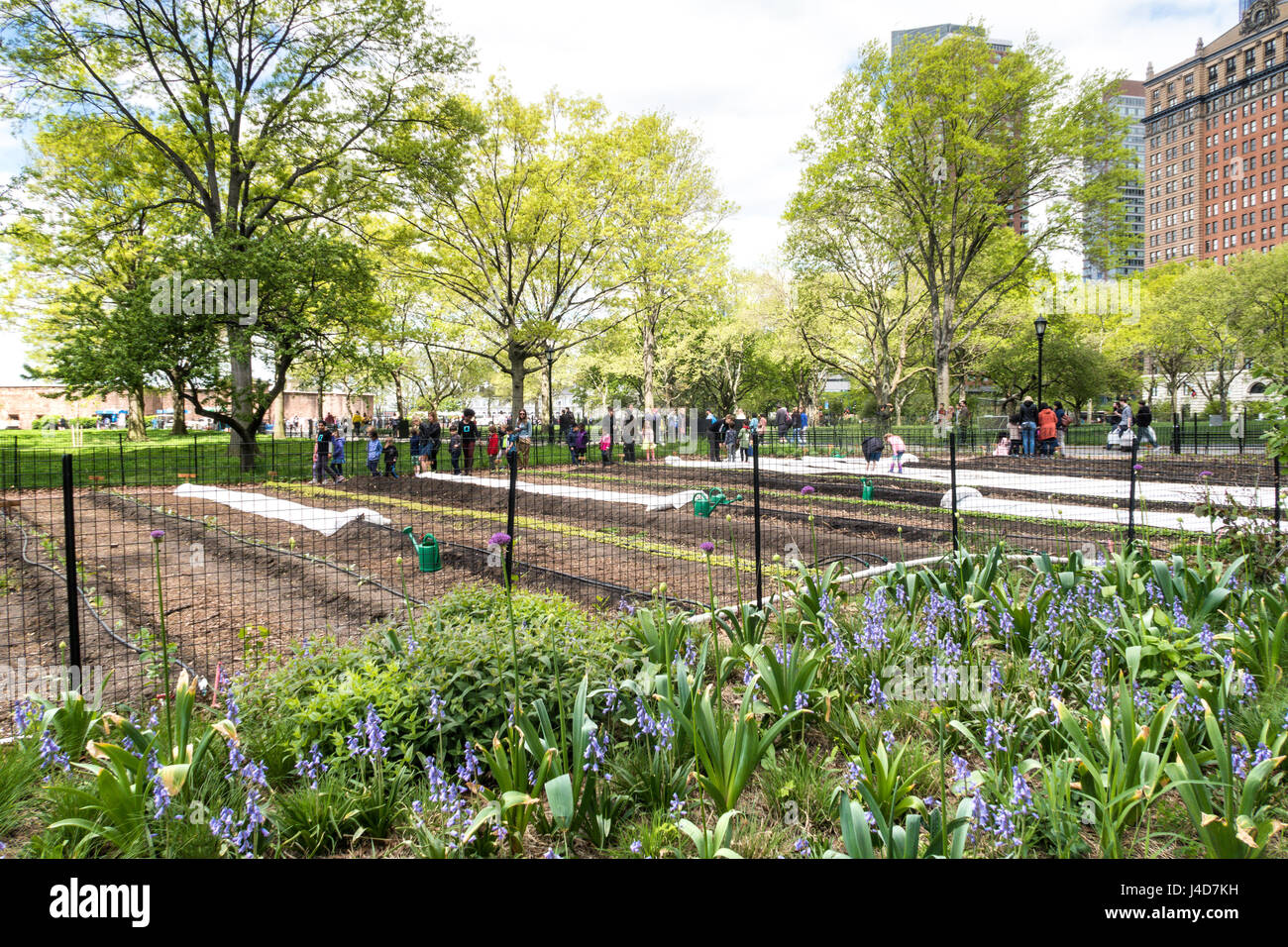 Fattoria urbana in Battery Park, New York City, Stati Uniti d'America Foto Stock