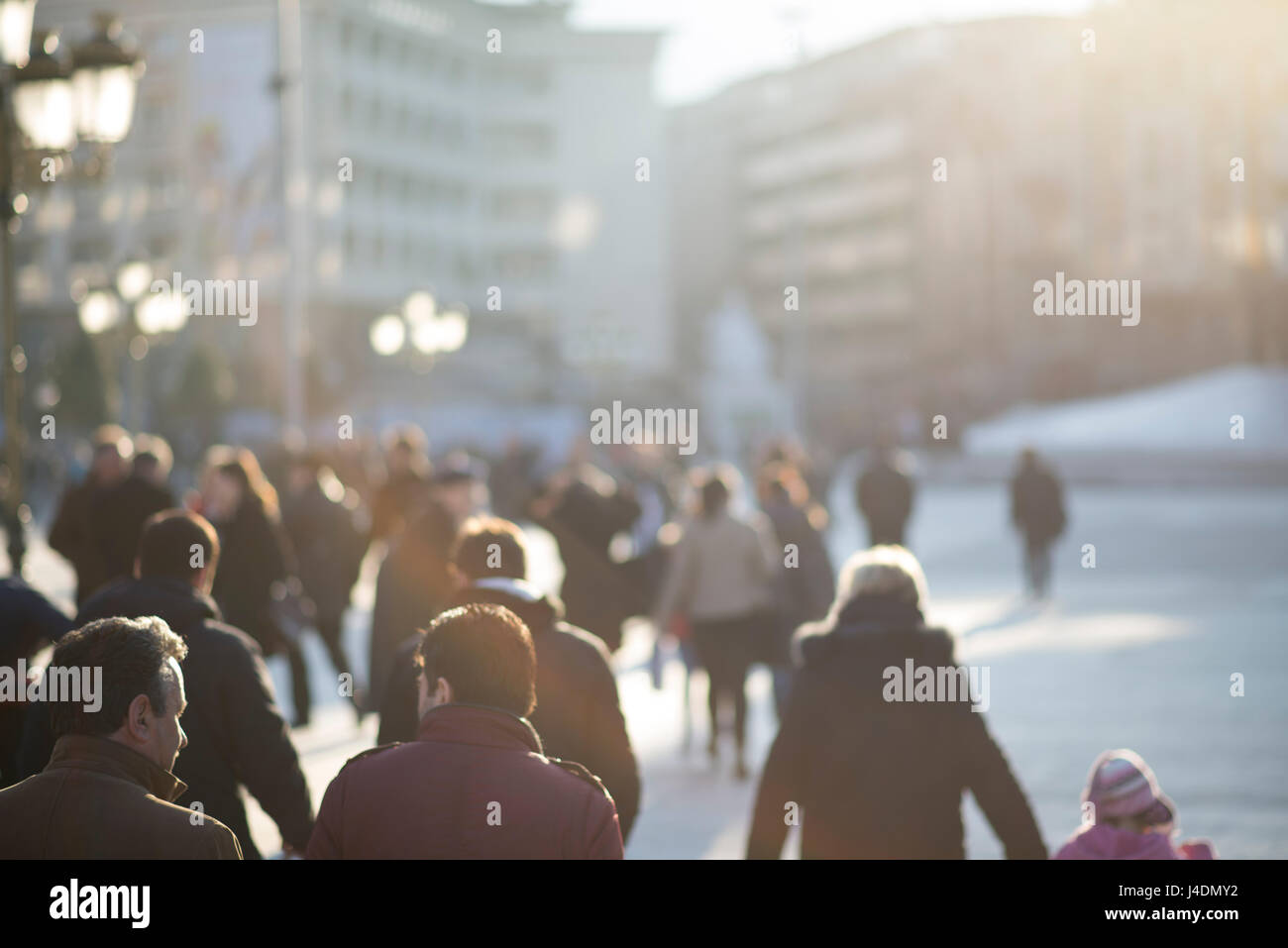 Blur astratti Persone sullo sfondo Foto Stock