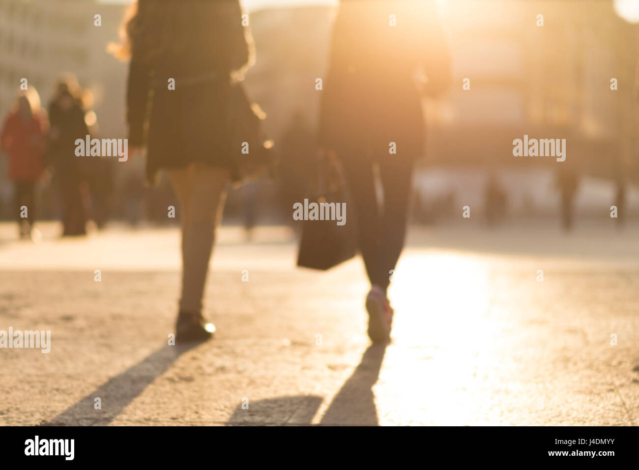 Blur astratti Persone sullo sfondo Foto Stock