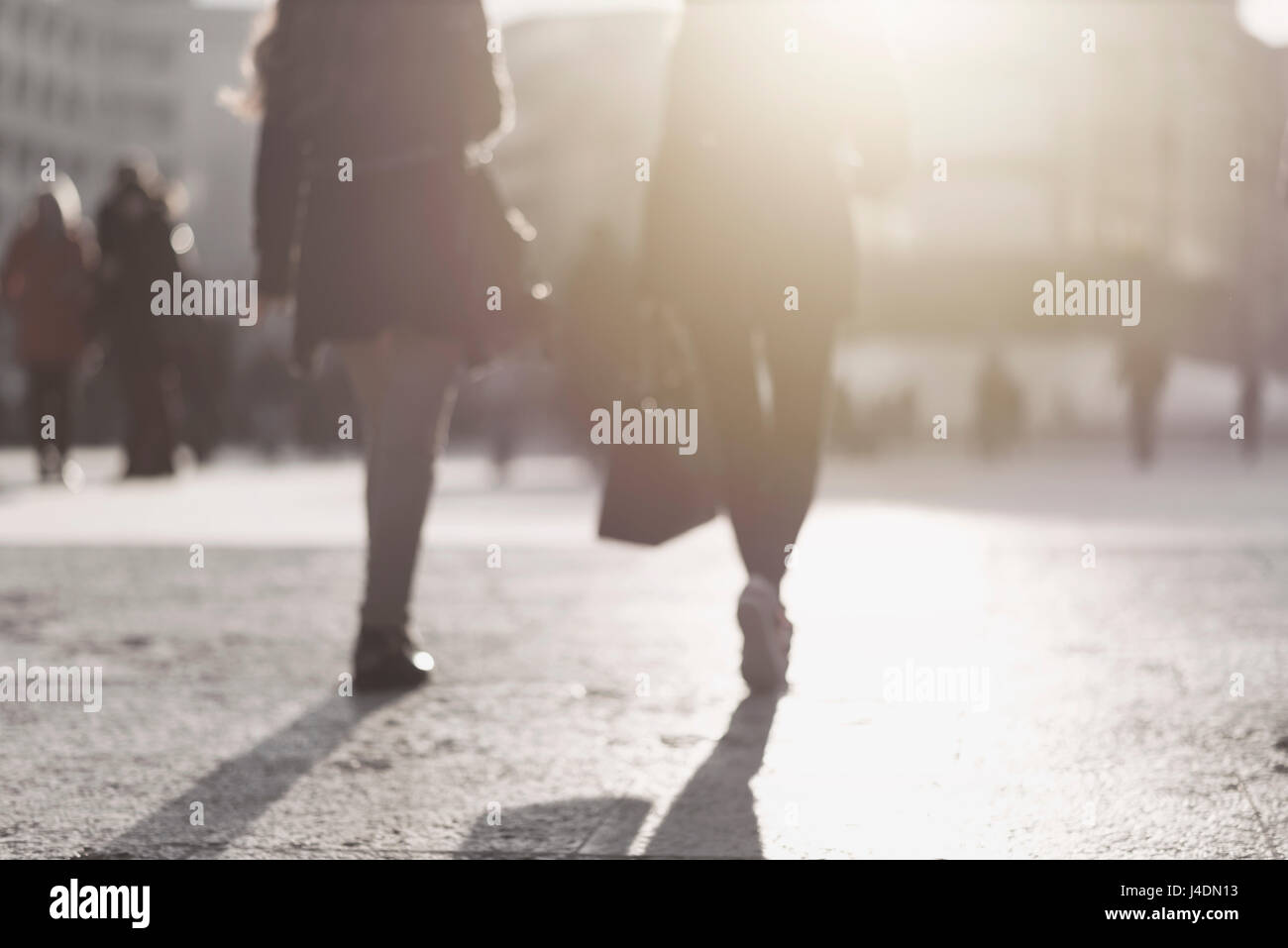 Blur astratti Persone sullo sfondo Foto Stock