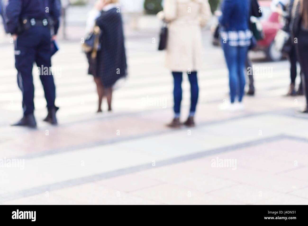 Blur astratti Persone sullo sfondo Foto Stock