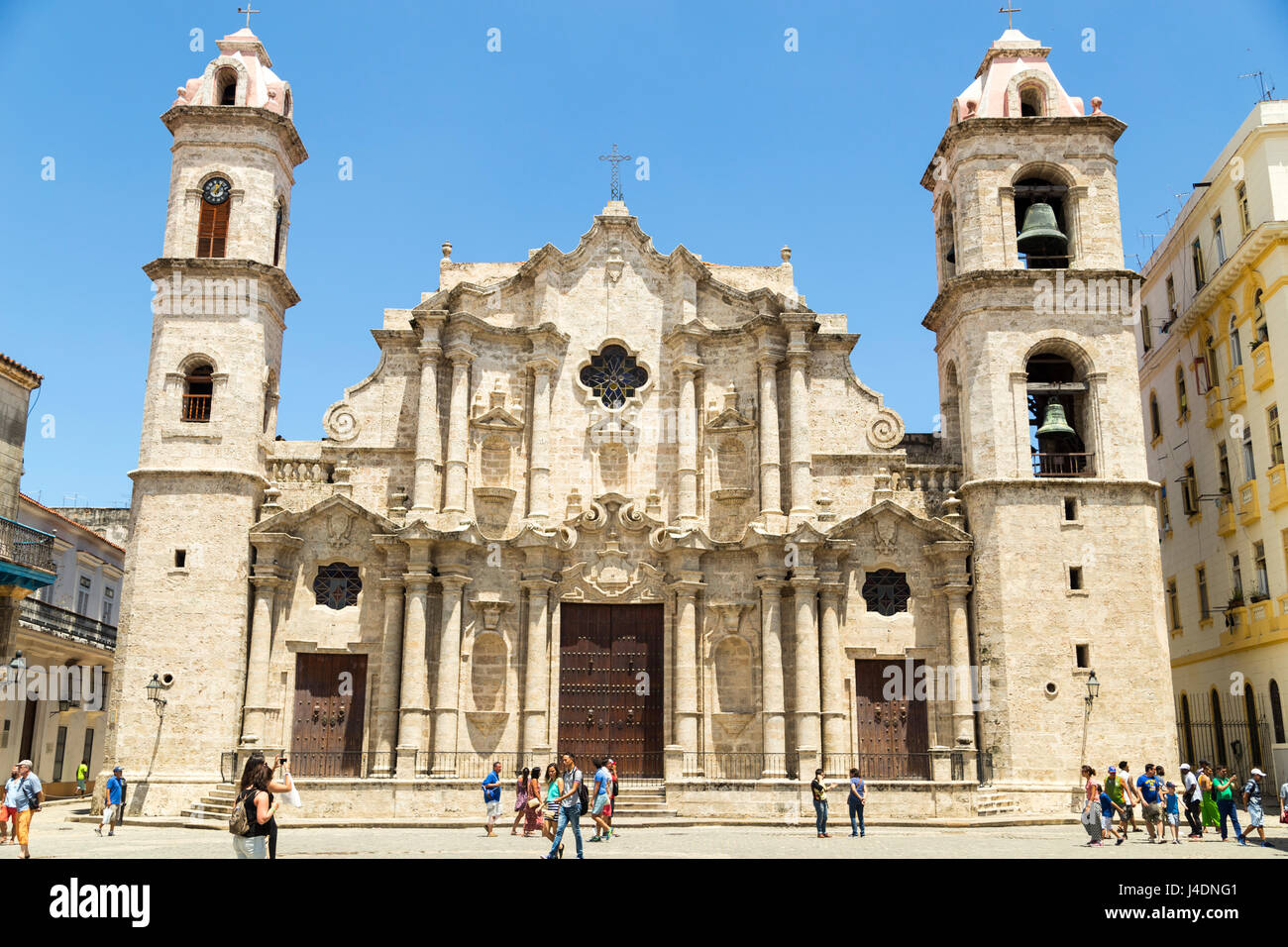 La cattedrale di San Cristobal di Havana, Cuba Foto Stock