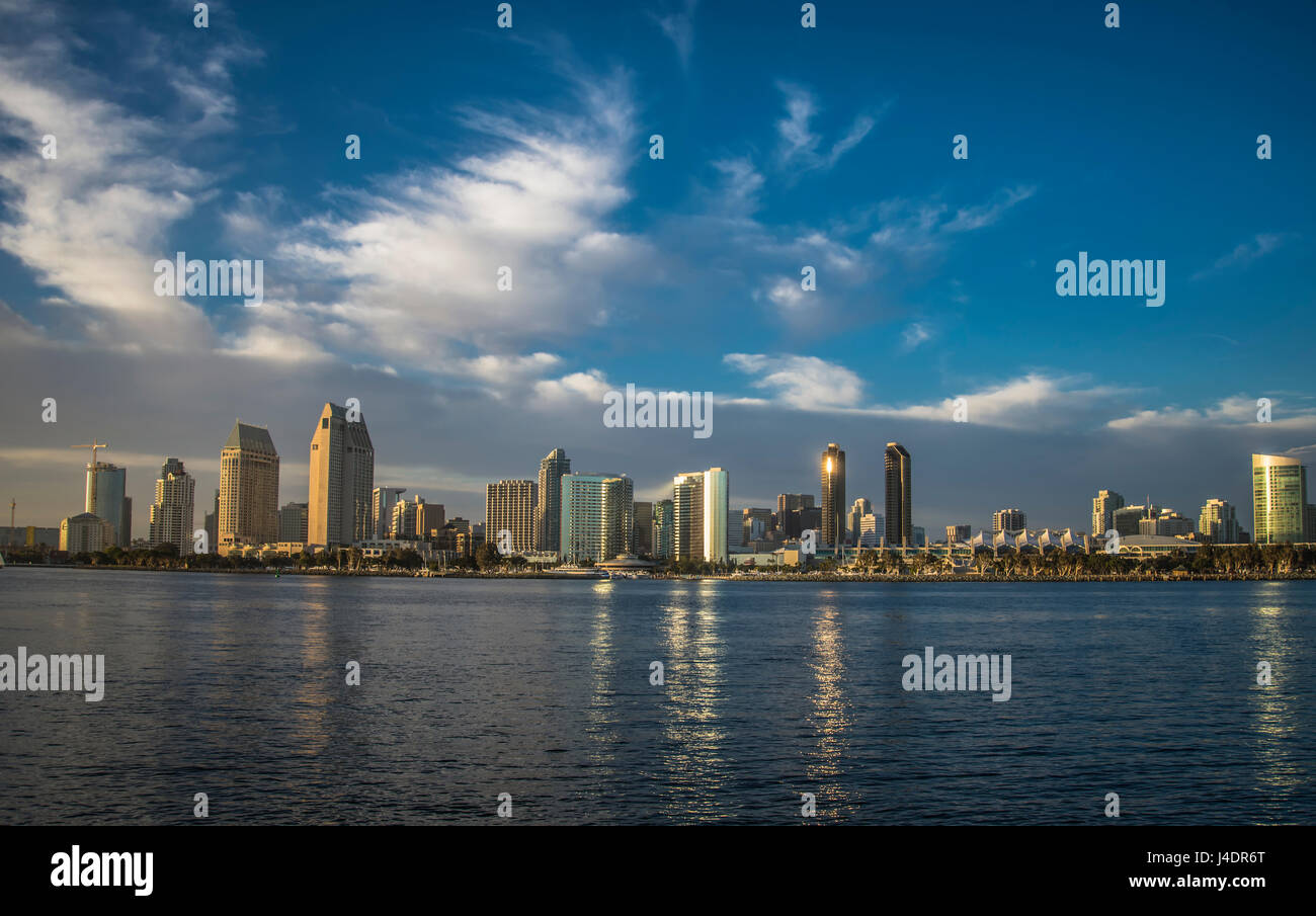 San Diego Skyline Foto Stock