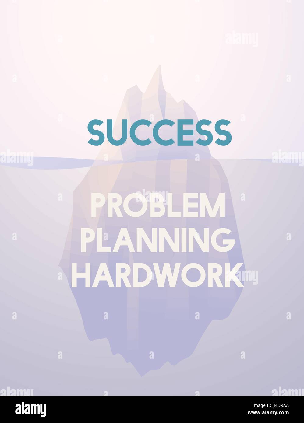 Iceberg natura sommersa illustrazione vettoriale Illustrazione Vettoriale