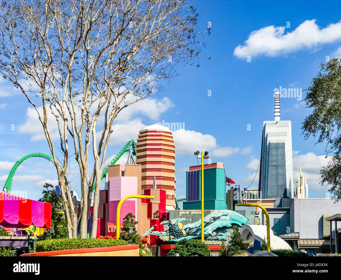 Toon zone lagunari. Isole di avventura. Universal Studios Orlando è un parco a tema Resort in Orlando Florida Foto Stock