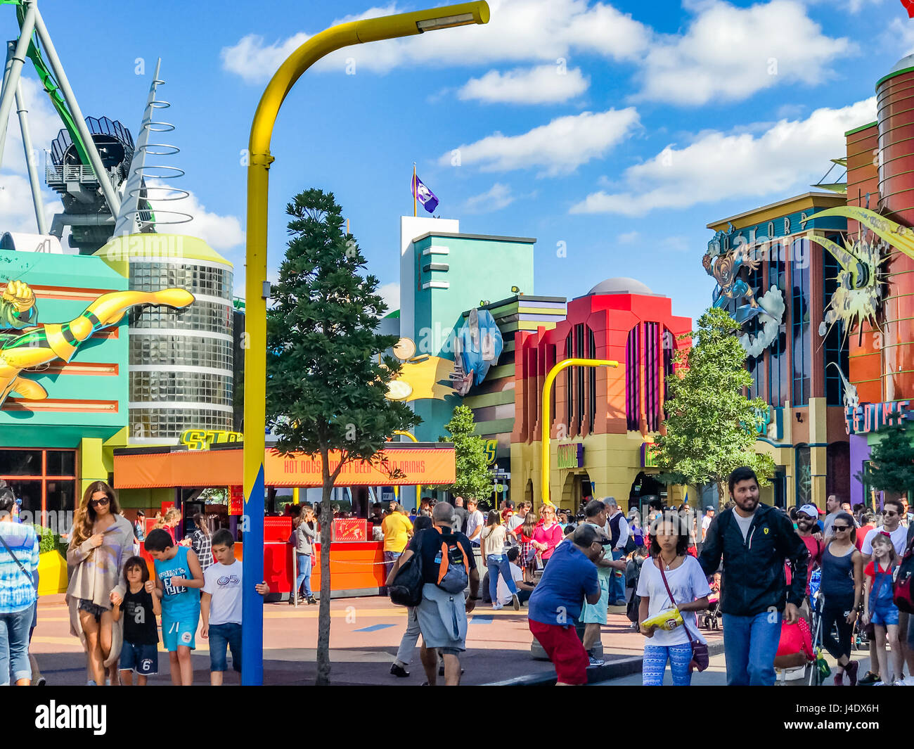 Toon zone lagunari. Isole di avventura. Universal Studios Orlando è un parco a tema Resort in Orlando Florida Foto Stock