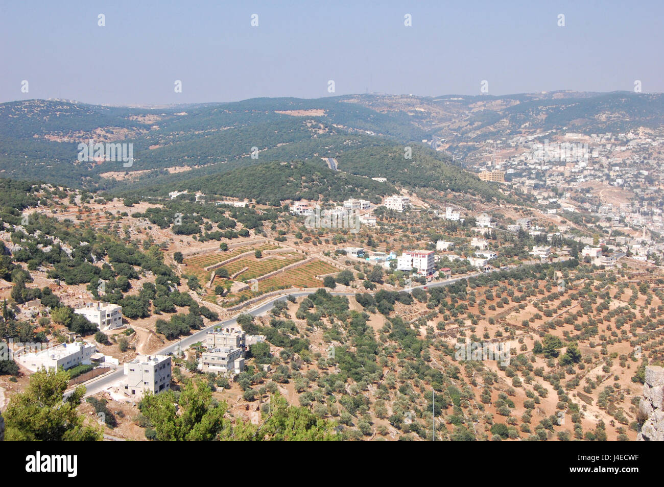 Rovine di Gerash città romana, Jordania Foto Stock