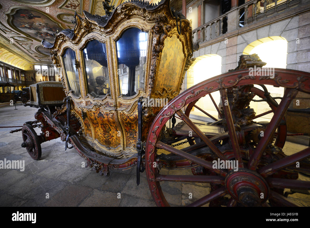 L'Allenatore Nazionale Museo ha una delle più belle collezioni di vetture storiche in tutto il mondo, essendo uno dei più visitati musei di Lisbona. Foto Stock