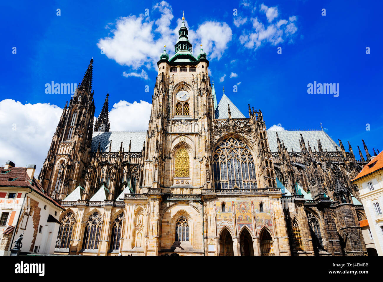 Il Metropolitan Cattedrale dei Santi Vito, Venceslao e Adalberto nella città di Praga, Repubblica Ceca Europa Foto Stock