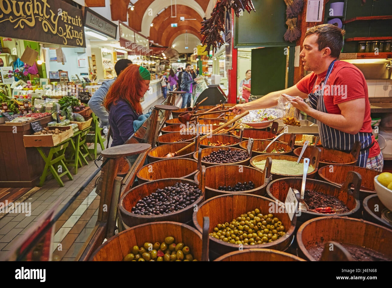 Mercato inglese a Cork, nella contea di Cork, Munster, Repubblica di Irlanda, Europa Foto Stock