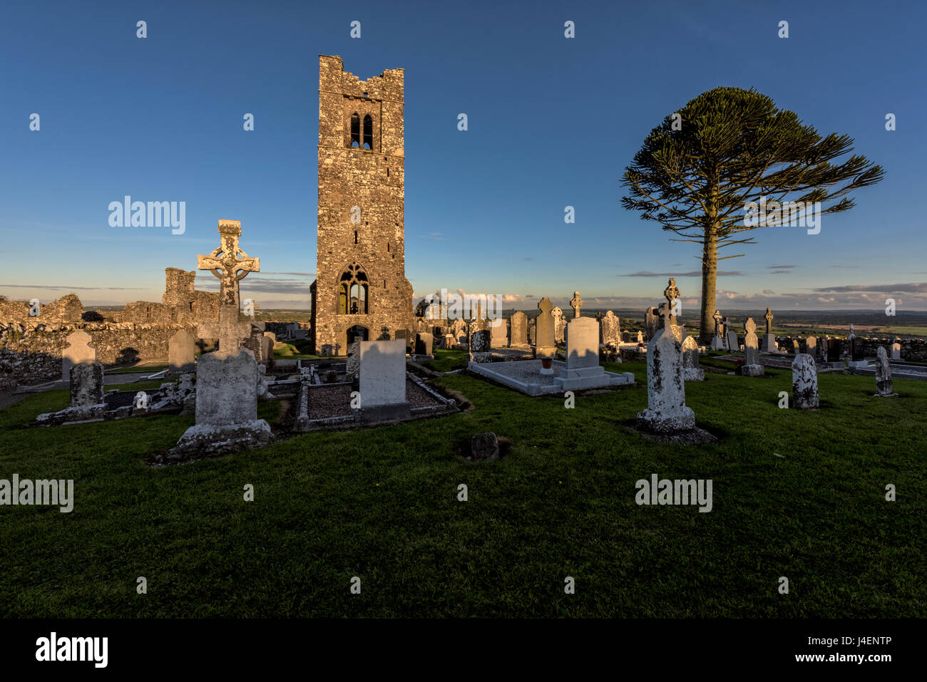 Collina di Slane, nella contea di Meath, Leinster, Repubblica di Irlanda, Europa Foto Stock