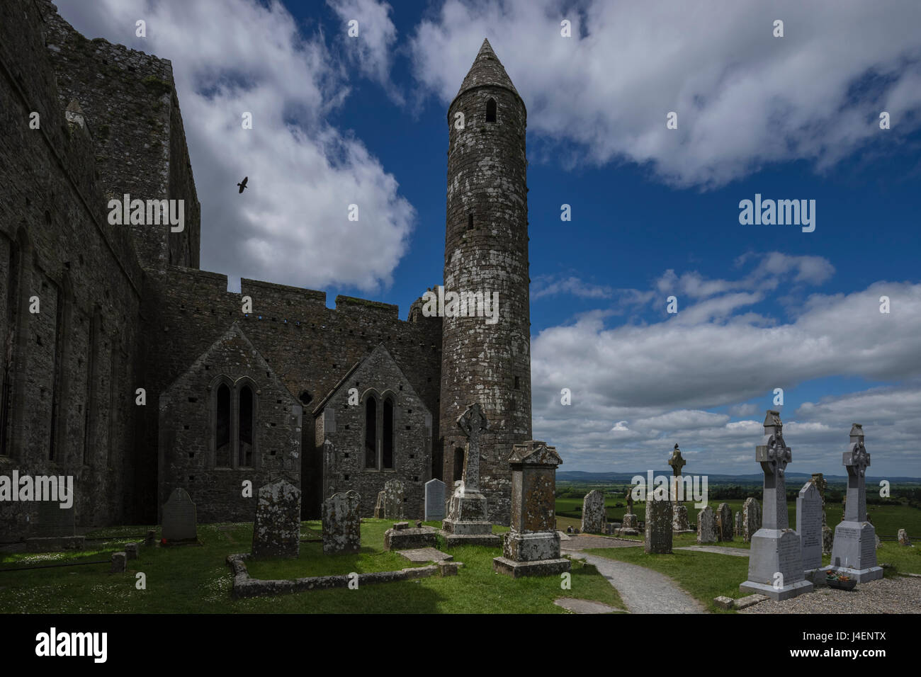 Rocca di Cashel, nella contea di Tipperary, Munster, Repubblica di Irlanda, Europa Foto Stock