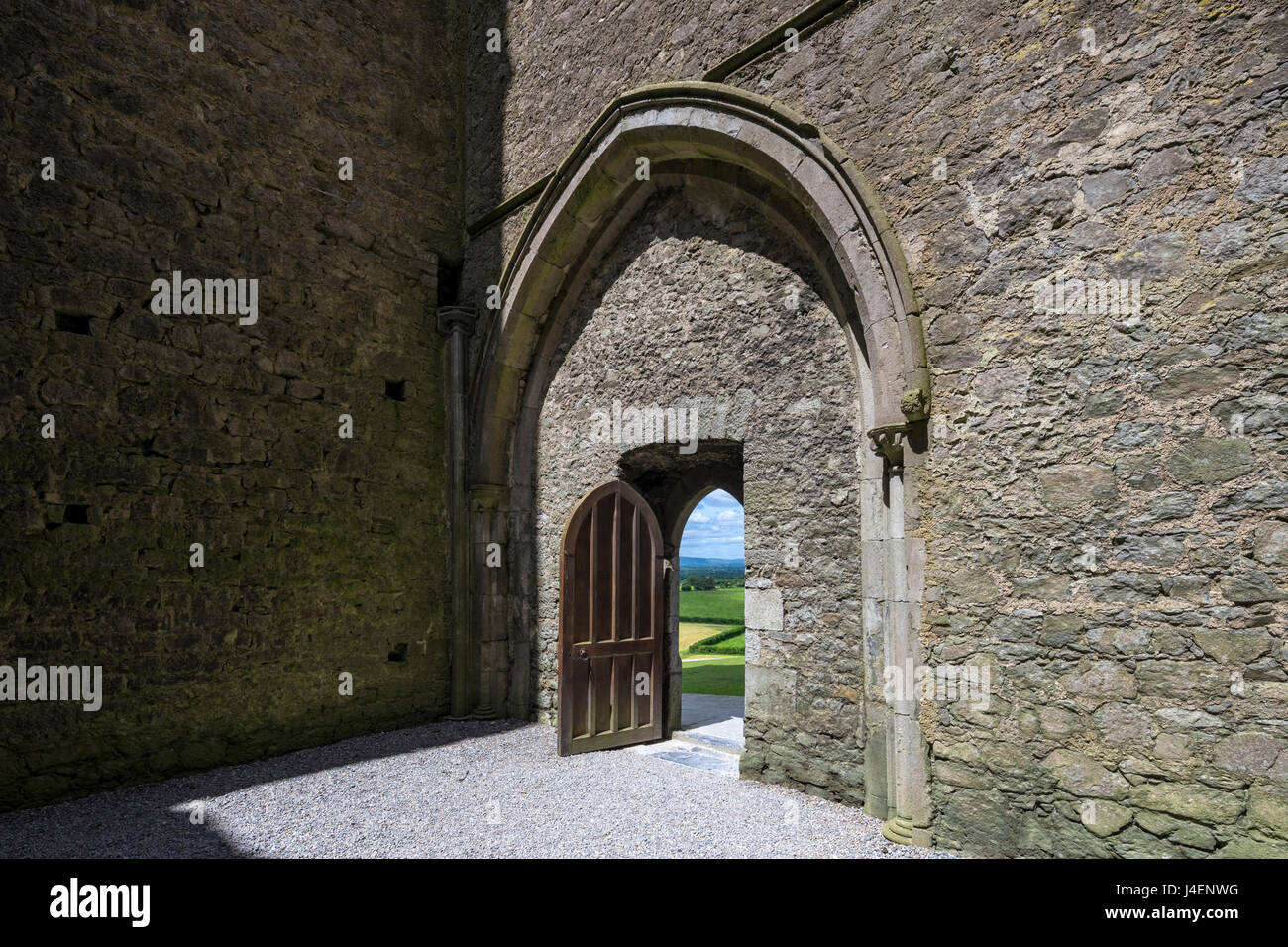 Rocca di Cashel, nella contea di Tipperary, Munster, Repubblica di Irlanda, Europa Foto Stock