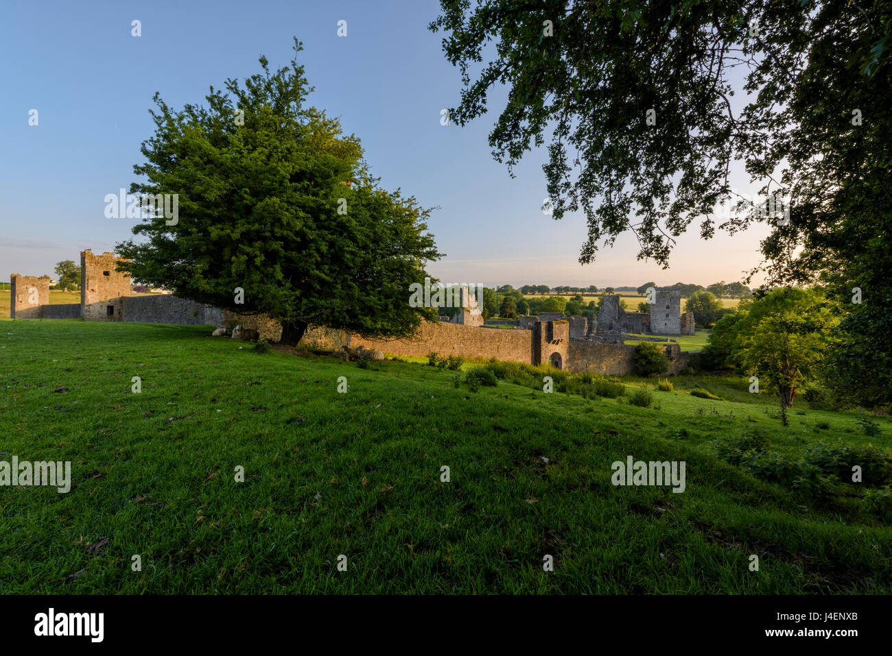 Kells Priory, nella Contea di Kilkenny, Leinster, Repubblica di Irlanda, Europa Foto Stock