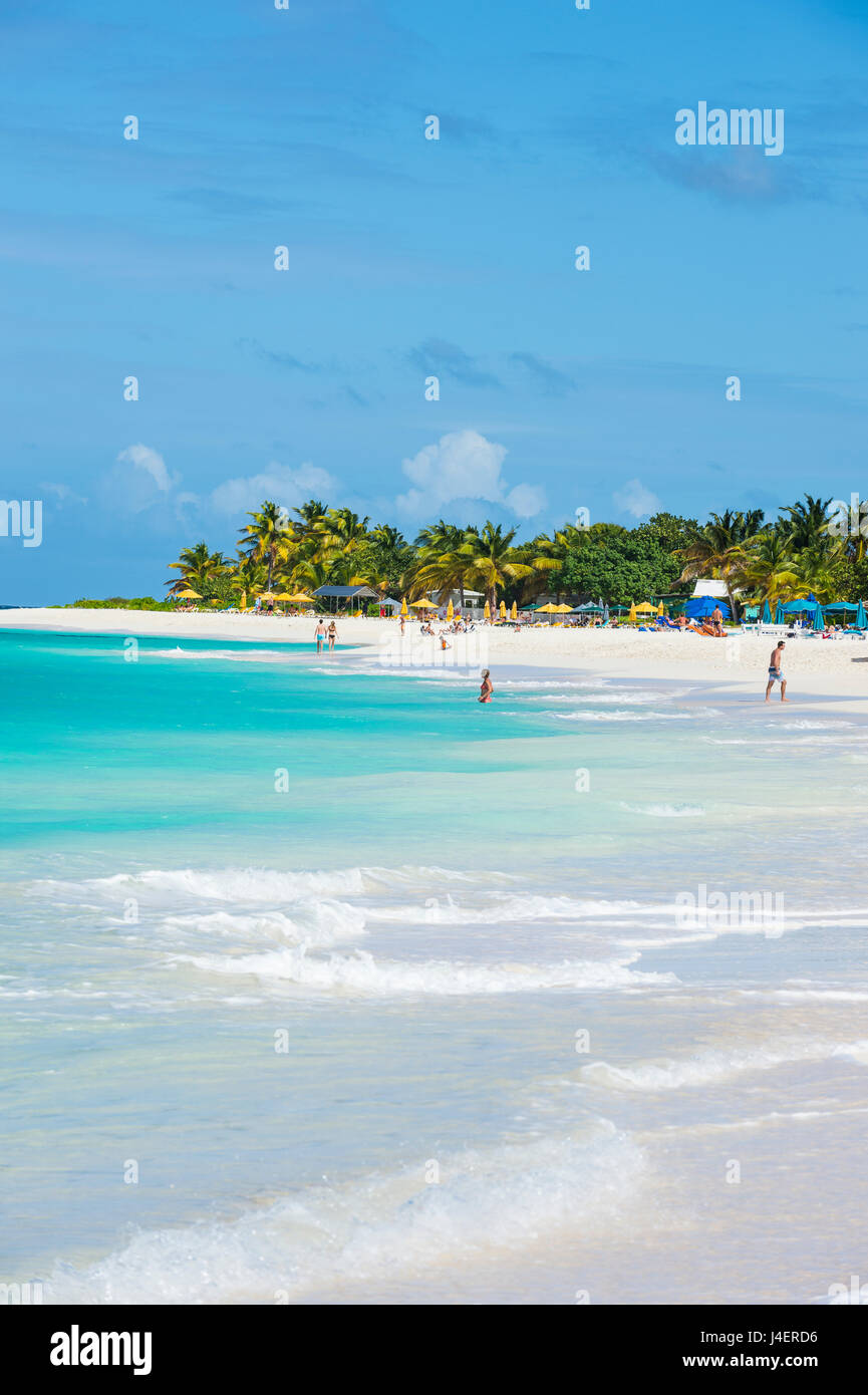 World class Shoal Bay East Beach, Anguilla britannico territorio oltreoceano, West Indies, dei Caraibi e America centrale Foto Stock