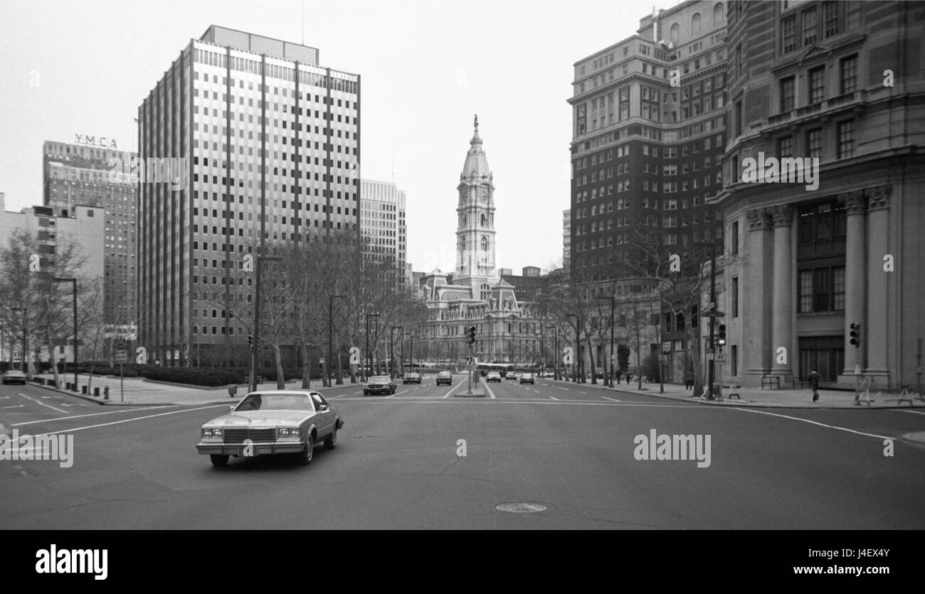 Paesaggio urbano, Philadelphia PA, USA, 1976 Foto Stock