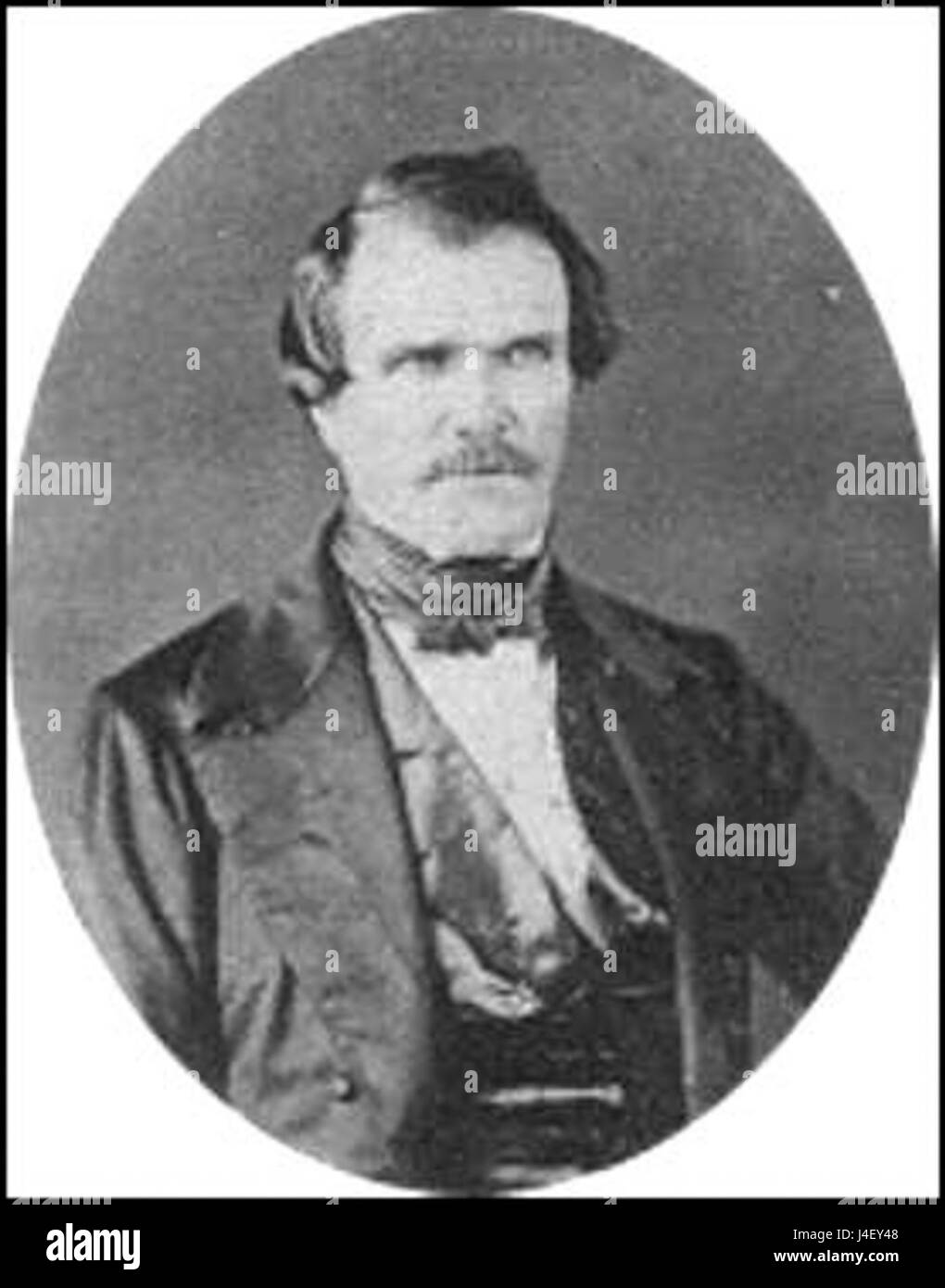 Albert Sidney Johnston (1803â€“1862) è stato un ufficiale statunitense che ha prestato servizio nell'Esercito degli Stati Uniti, nell'Esercito del Texas e nell'Esercito degli Stati Confederati. La sua eredità è legata al suo ruolo nella guerra civile americana. Foto Stock