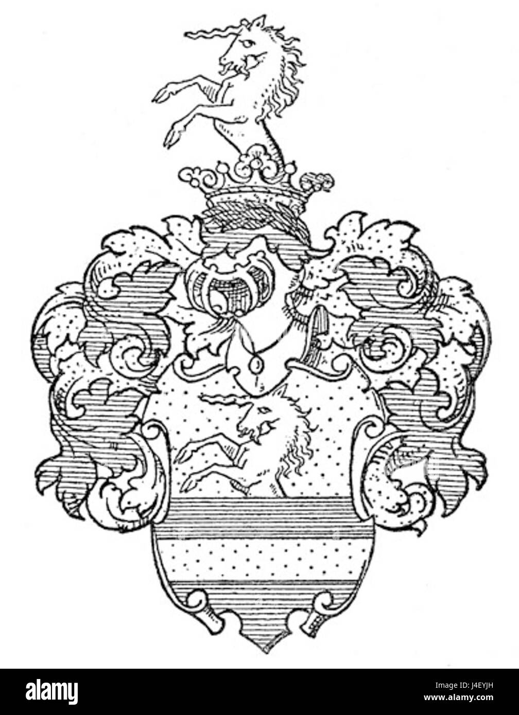 Friedrich von Schiller vapen Foto Stock