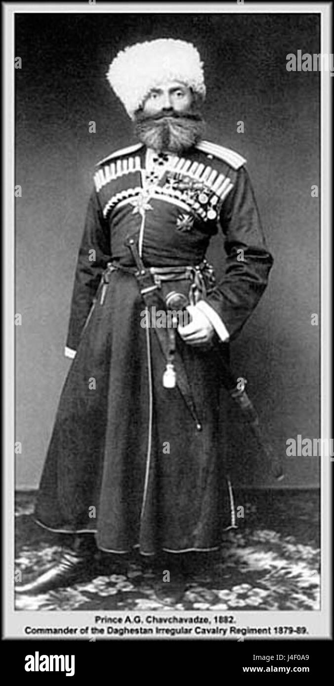 Chavchavadze A. G. 1882 Foto Stock