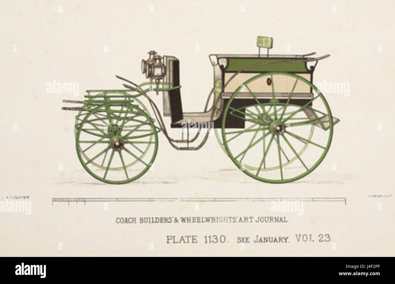 Cabina phaeton fronteggiata c 1903 Foto Stock