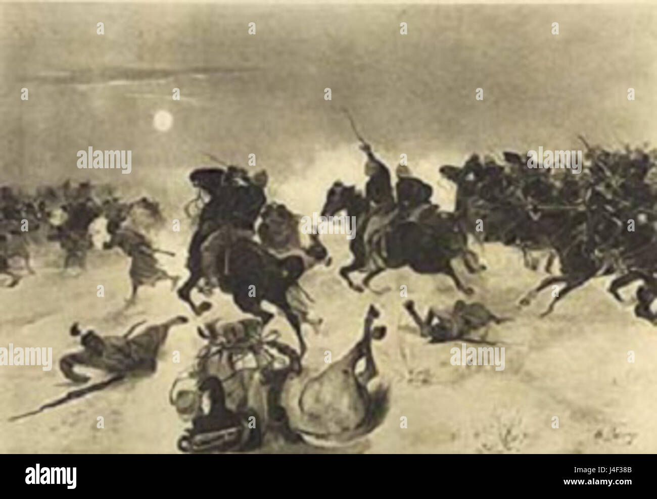 Caricare a Kassassin 1882 Foto Stock