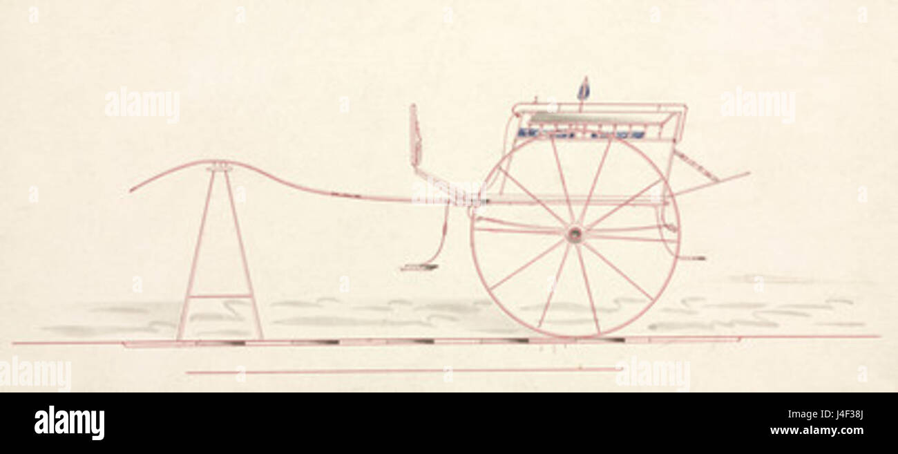 Una carrozza della metà del XIX secolo rappresenta un modo chiave di trasporto durante l'era vittoriana. Queste carrozze erano spesso utilizzate dai ricchi e venivano tipicamente trainate da cavalli. Il design riflette l'eleganza e l'artigianalità del periodo, caratterizzato da dettagli ornati e una costruzione sofisticata. Foto Stock