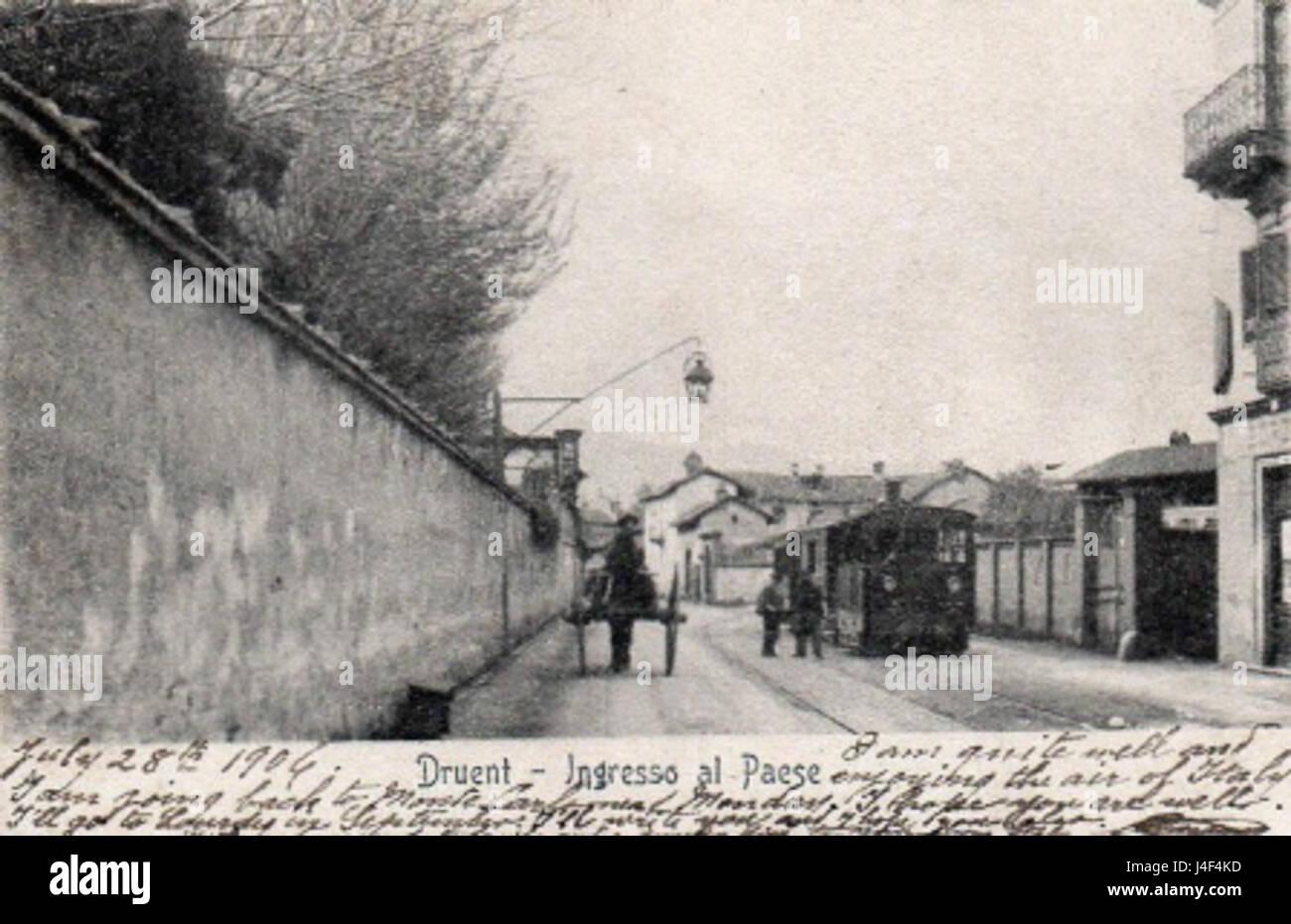 Druento accesso al borgo Foto Stock