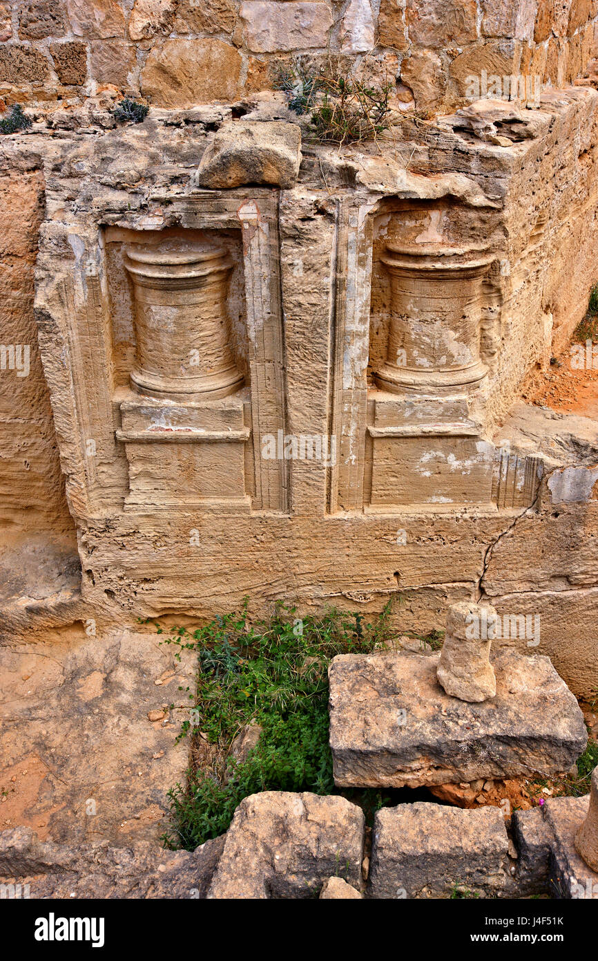 Tombe dei Re (Patrimonio Mondiale dell'UNESCO), Paphos, Cipro. Città di Paphos è uno dei 2 capitali europee della cultura per il 2017 Foto Stock