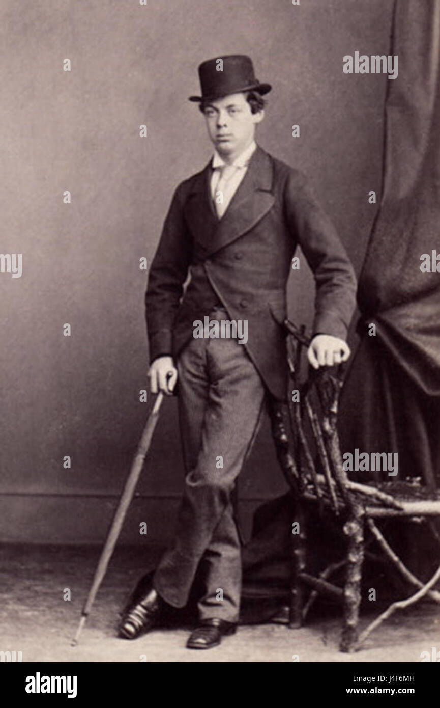 Signore Randolph Churchill da colline e Saunders 1860s Foto Stock