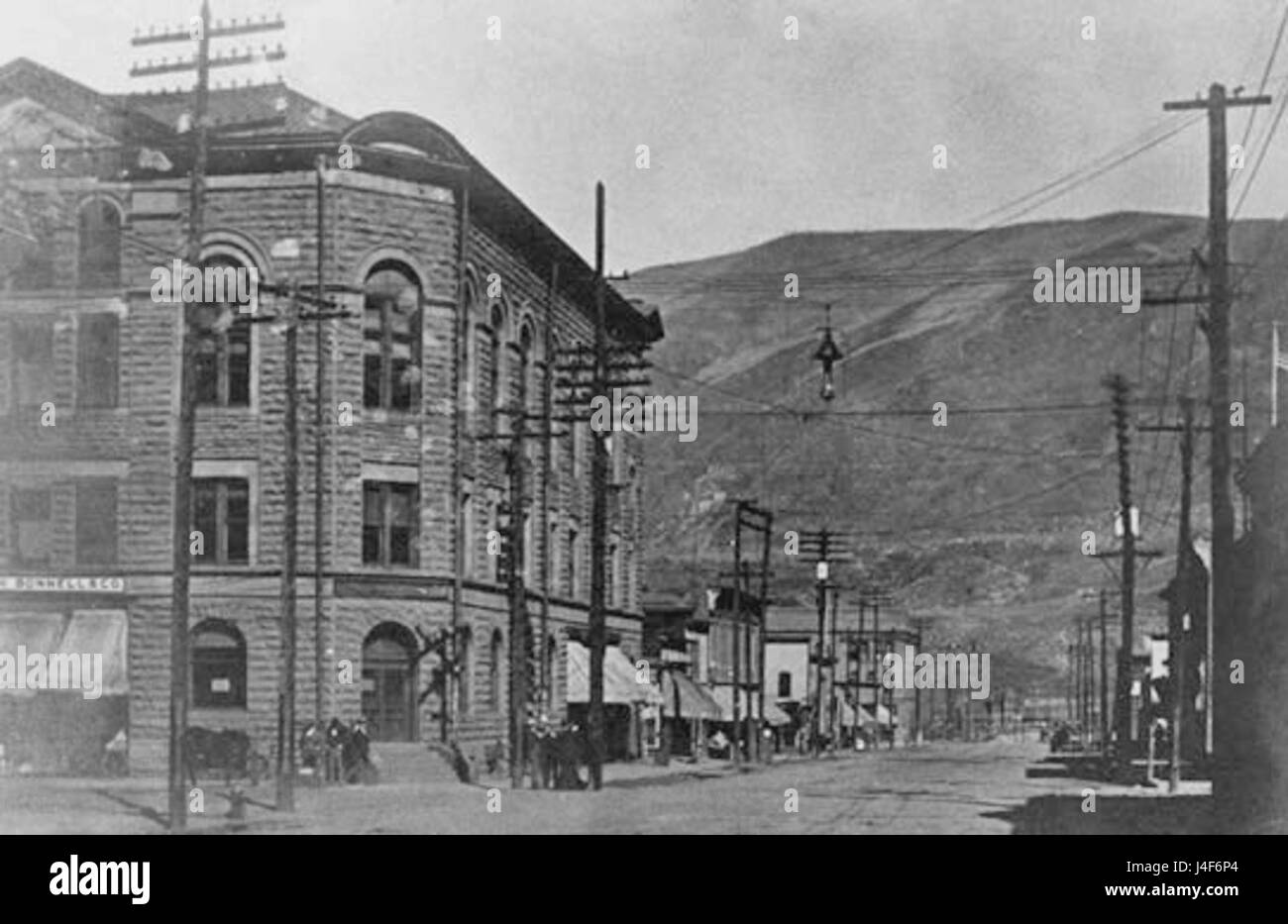 Inizio novecento visualizzare fino Mill Street Aspen CO Foto Stock