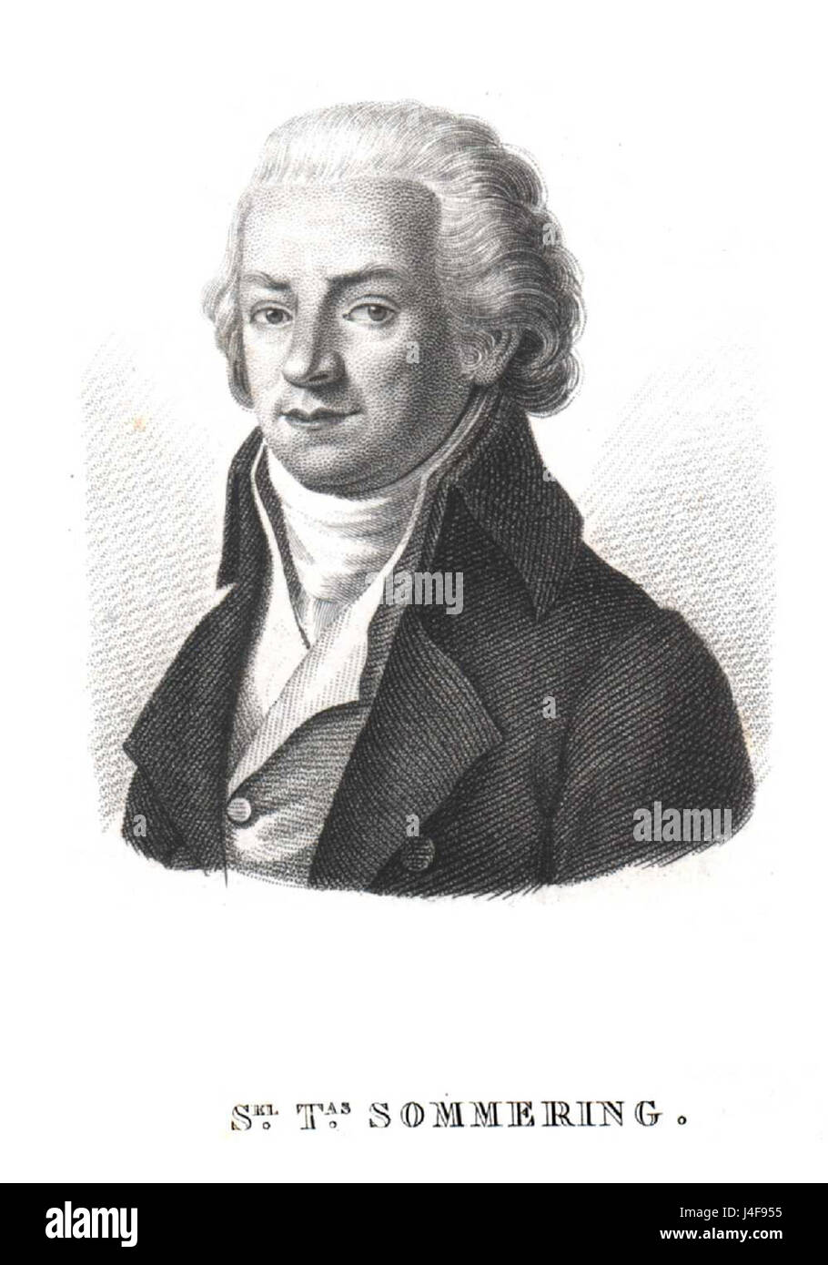 Samuel Thomas von Soemmering era un medico, anatomista e fisiologo tedesco noto per i suoi primi lavori in neuroanatomia e per i suoi contributi allo studio del cervello umano e del sistema nervoso. Foto Stock Samuel Thomas von Soemmering era un medico, anatomista e fisiologo tedesco noto per i suoi primi lavori in neuroanatomia e per i suoi contributi allo studio del cervello umano e del sistema nervoso. Foto Stock