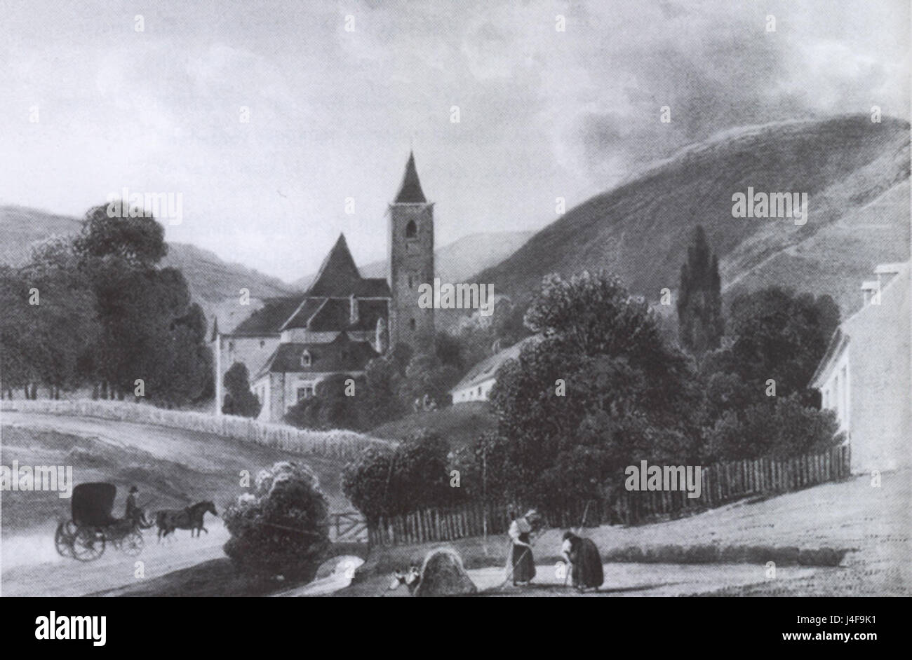 Sieveringer Pfarrkirche Biedermeier Foto Stock
