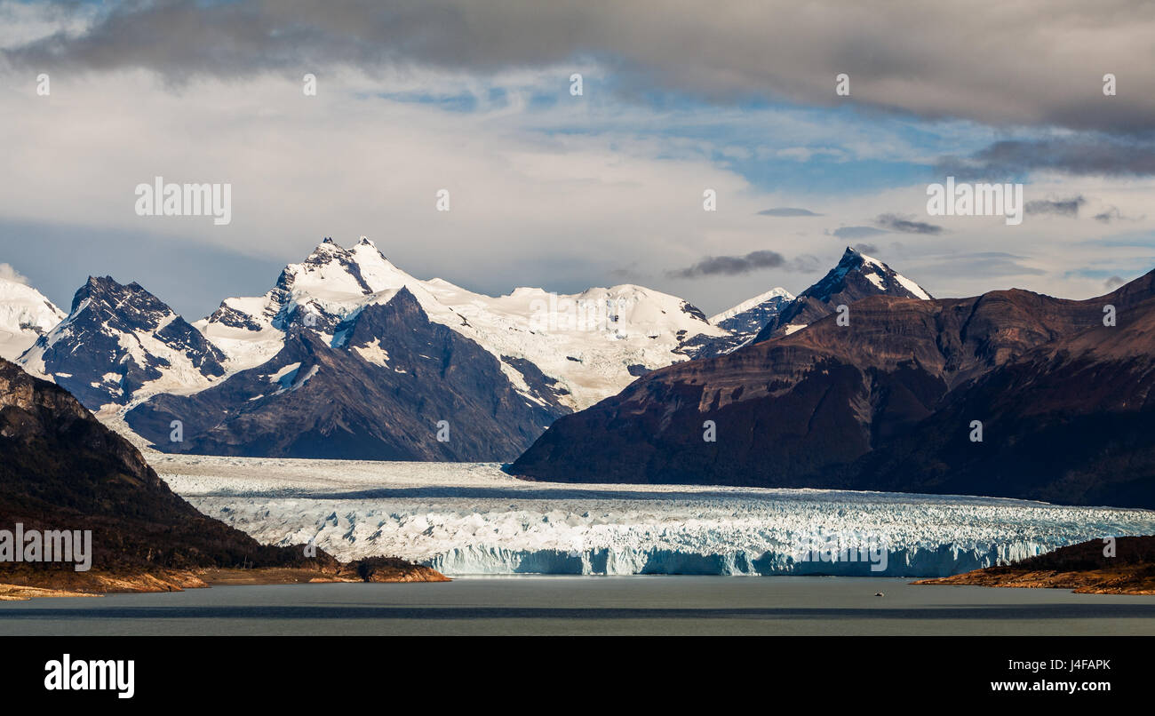 Vista del ghiacciaio Perito Moreno, Perito Moreno National Park, Argentina Foto Stock