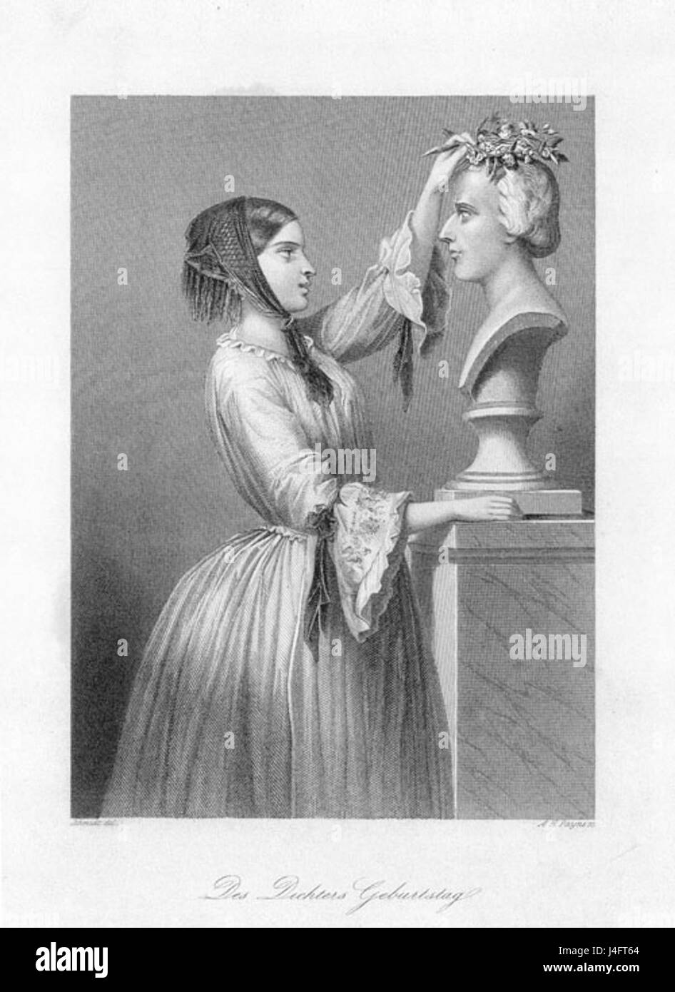 "Schillers Geburtstag" segna la celebrazione della nascita di Friedrich Schiller, una figura chiave nella letteratura tedesca. L'evento commemora i suoi contributi alla letteratura, alla filosofia e il suo impatto duraturo sulla cultura e la storia tedesca. Foto Stock