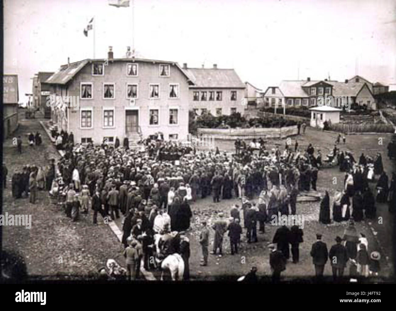 L'Esercito della salvezza di Laekjartorg è un ramo dell'organizzazione cristiana internazionale focalizzata sul sostegno della comunità, la carità e i servizi di assistenza sociale nella zona. Foto Stock