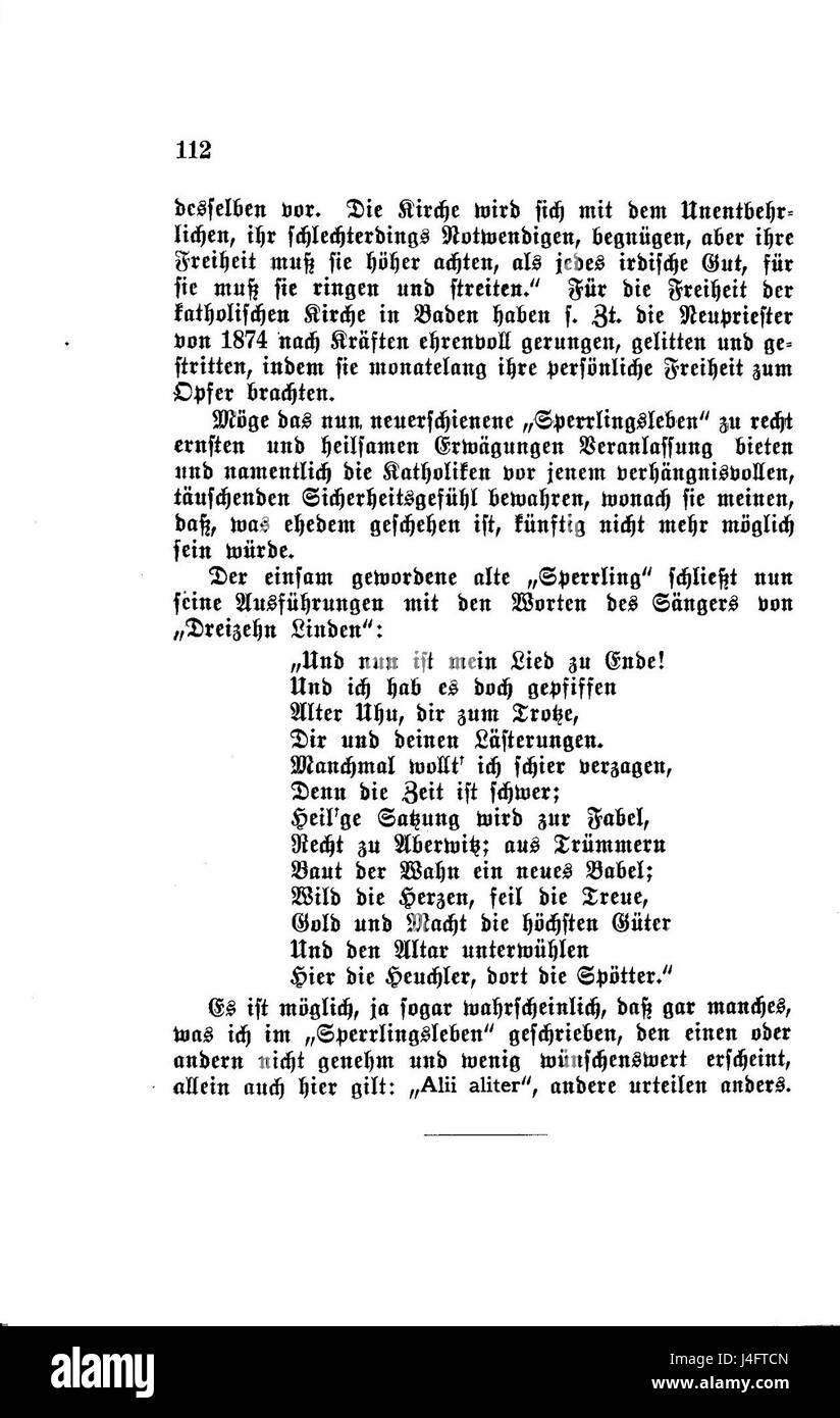 Lo Sperrlingsleben Oechsler 112 è un oggetto o un manufatto specifico, possibilmente proveniente da un contesto storico o industriale. La sua descrizione o significato può risiedere nel suo uso culturale, meccanico o storico durante il suo periodo. Foto Stock