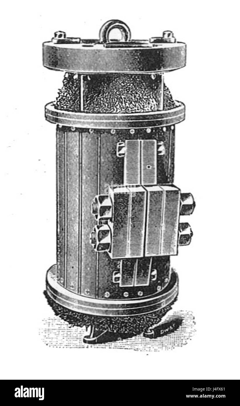 Swinburne hedgehog del trasformatore (Rankin Kennedy, Impianti elettrici, vol II, 1909) Foto Stock