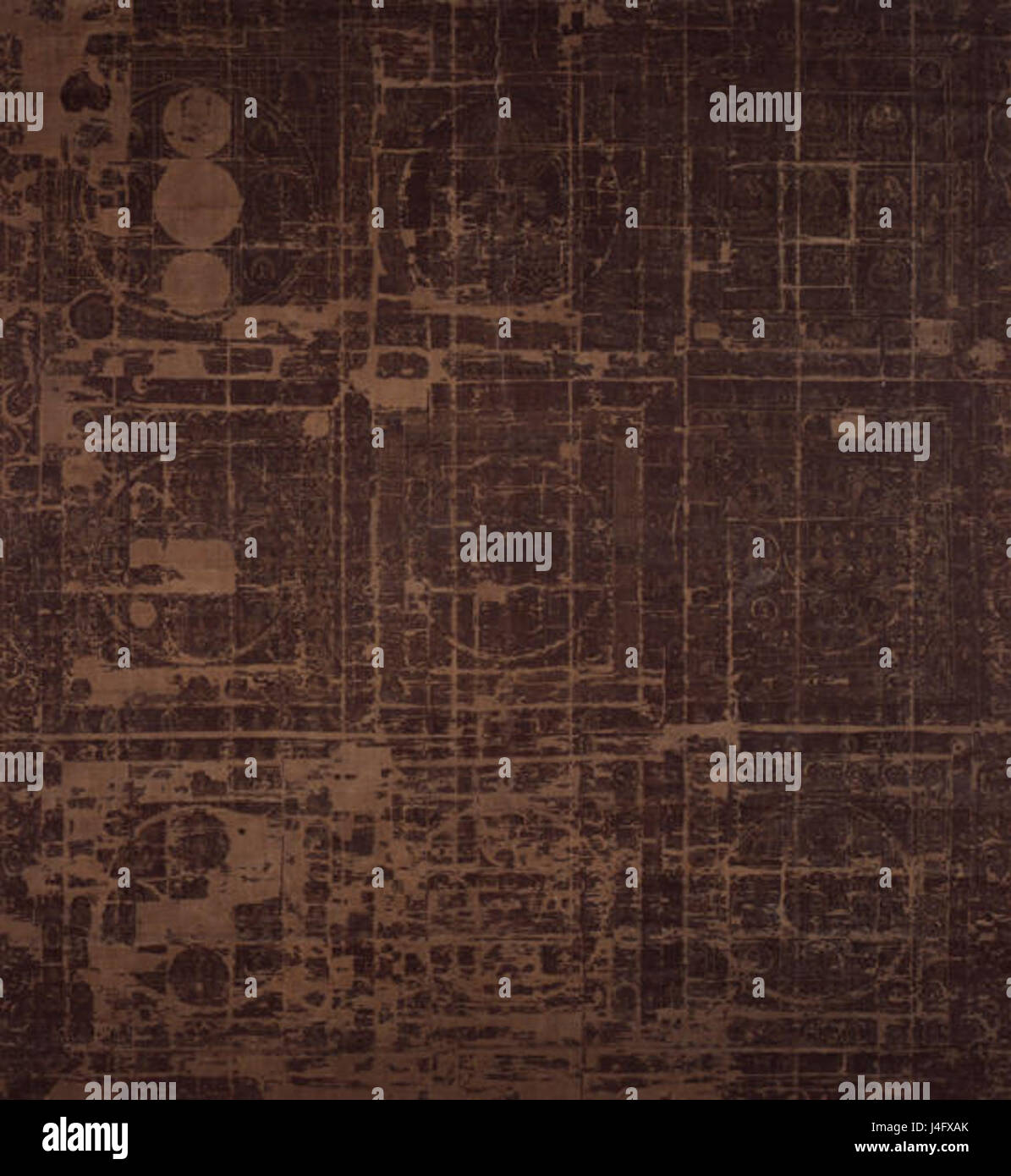 Il regno dei diamanti Takao Mandala rappresenta una rappresentazione spirituale e artistica del concetto buddista del regno dei diamanti. È una forma d'arte sacra che incarna un profondo simbolismo e un significato religioso. Foto Stock