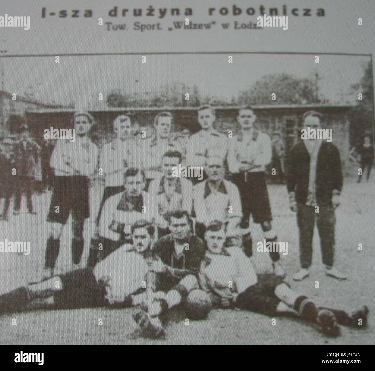 L'RTS Widzew Lodz è una società calcistica polacca con sede a Å Ã³dÅº, nota per la sua squadra di calcio. Il club ha una ricca storia nel calcio polacco ed è una parte significativa della cultura sportiva locale. Foto Stock