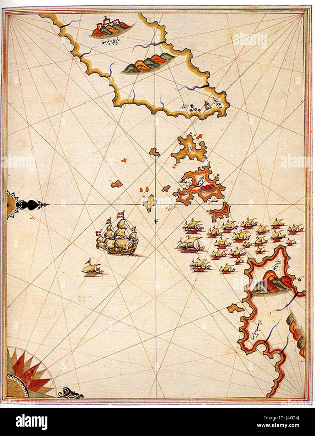 Samos da Piri Reis Foto Stock