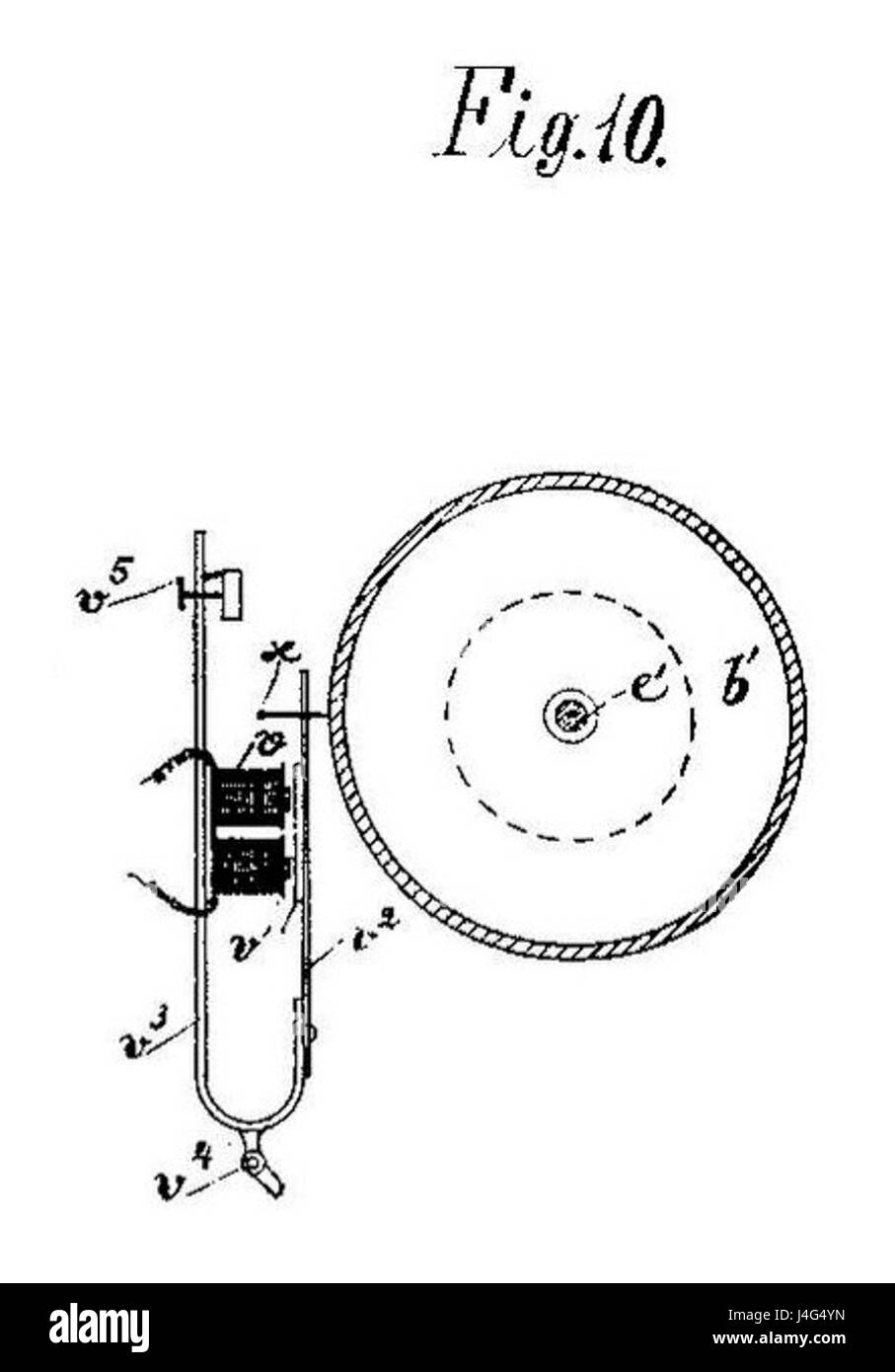 La domanda di brevetto svedese 6135 Fig. 10 Foto Stock