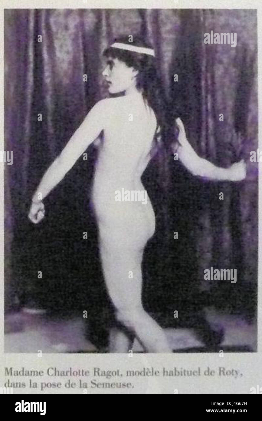 Semeuse O.. Il Roty di Charlotte Ragot è una famosa moneta francese che raffigura l'immagine di una donna semina, simboleggiando il progresso e il patrimonio agricolo della Francia. Fu creato dall'artista Oscar Roty all'inizio del XX secolo, comunemente visto sulla valuta francese. Foto Stock