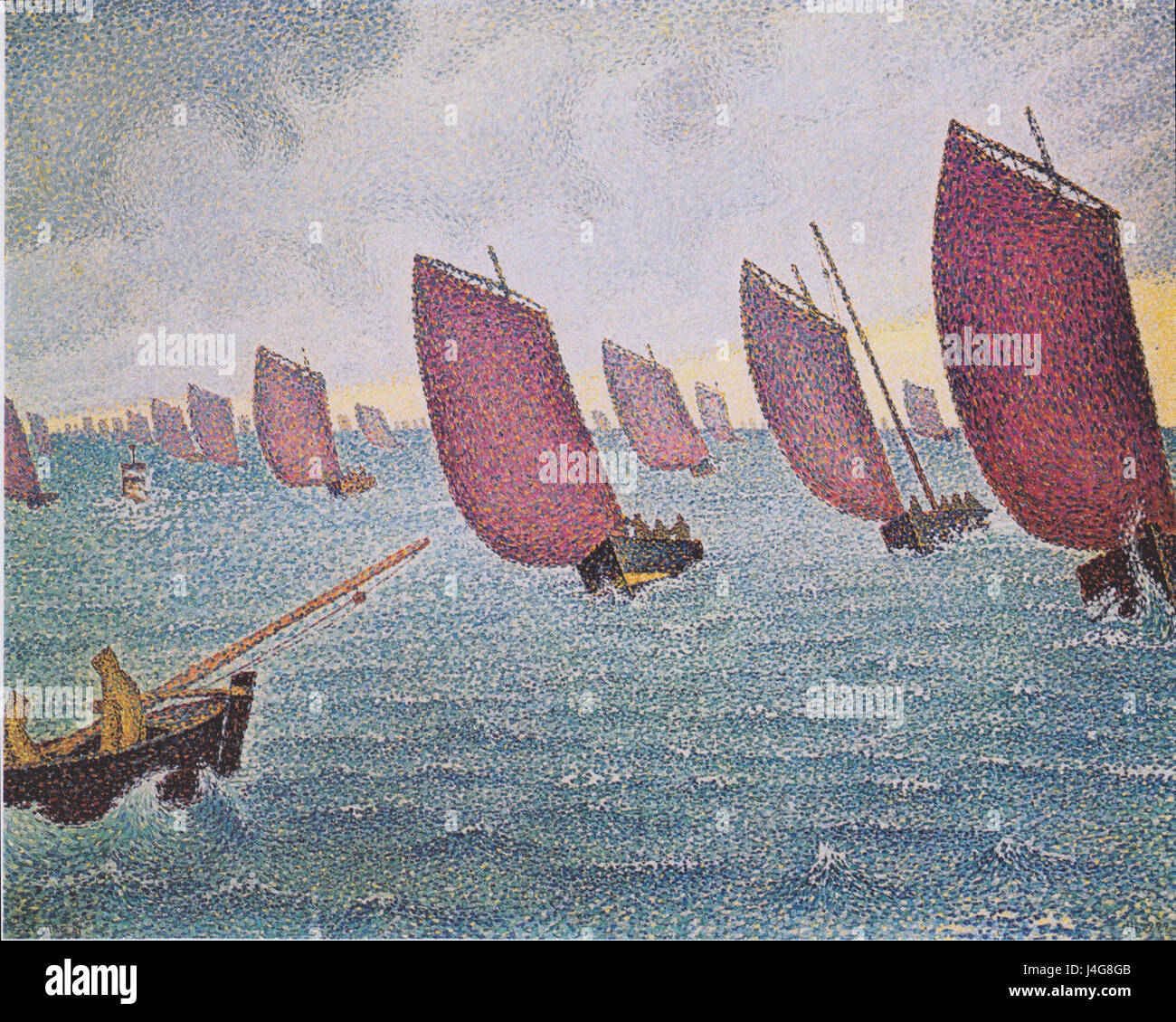 Signac regata vor Concarneau 1891 Foto Stock