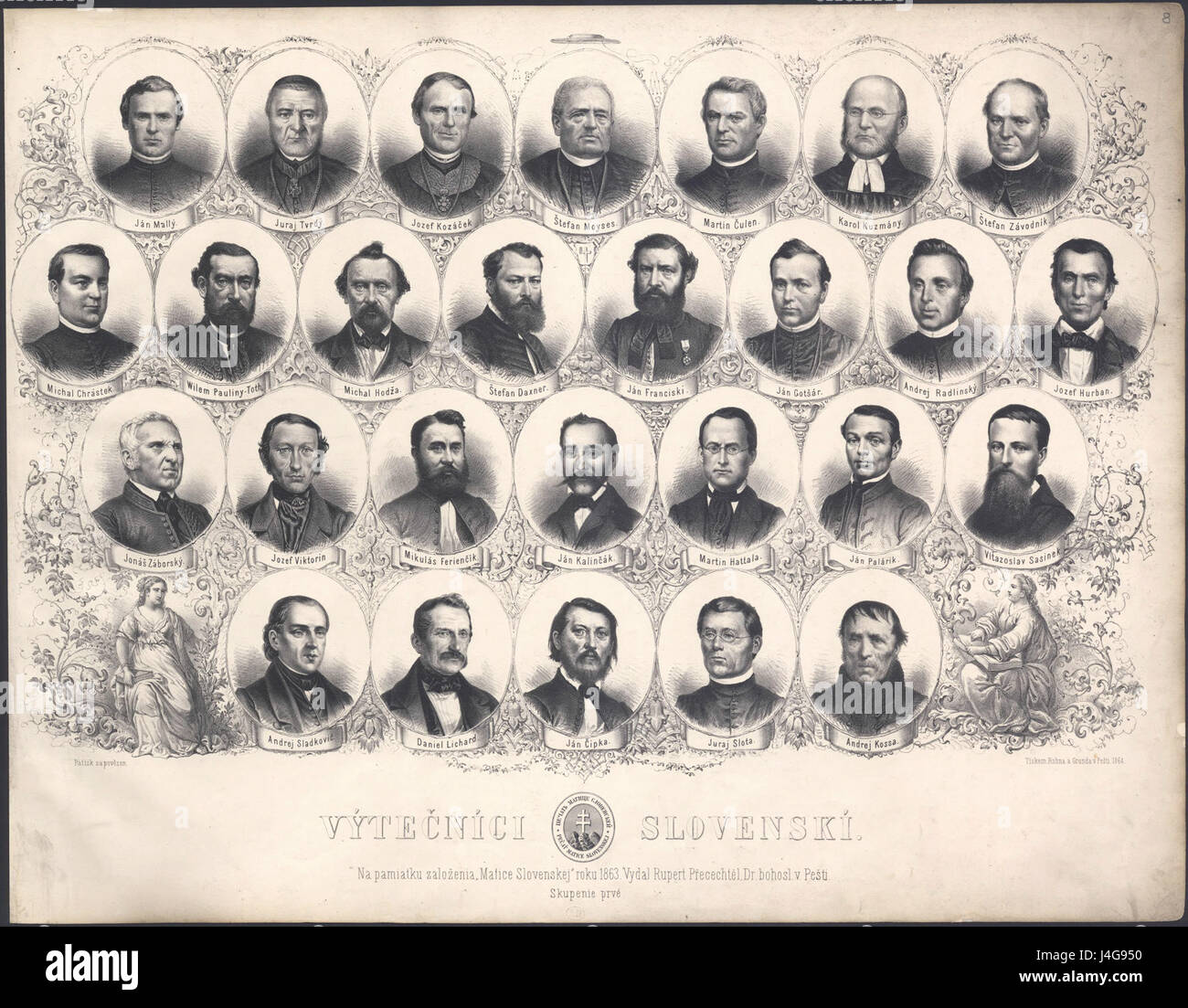 Celebrità Slovacca 1863 Foto Stock
