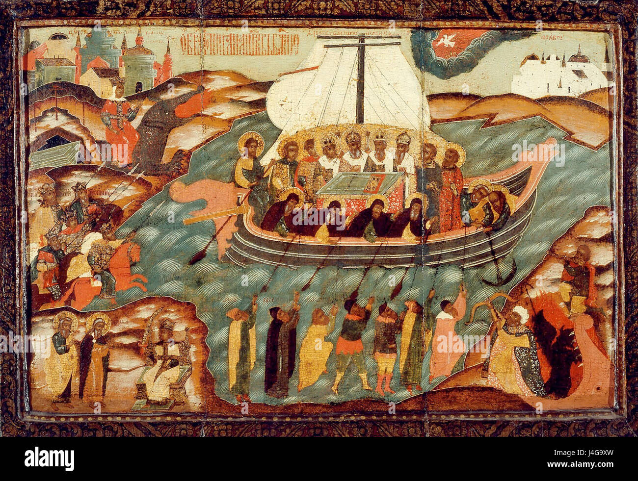 Nave di fede icona (Russia, 17 c.) Foto Stock Nave di fede icona (Russia, 17 c.) Foto Stock