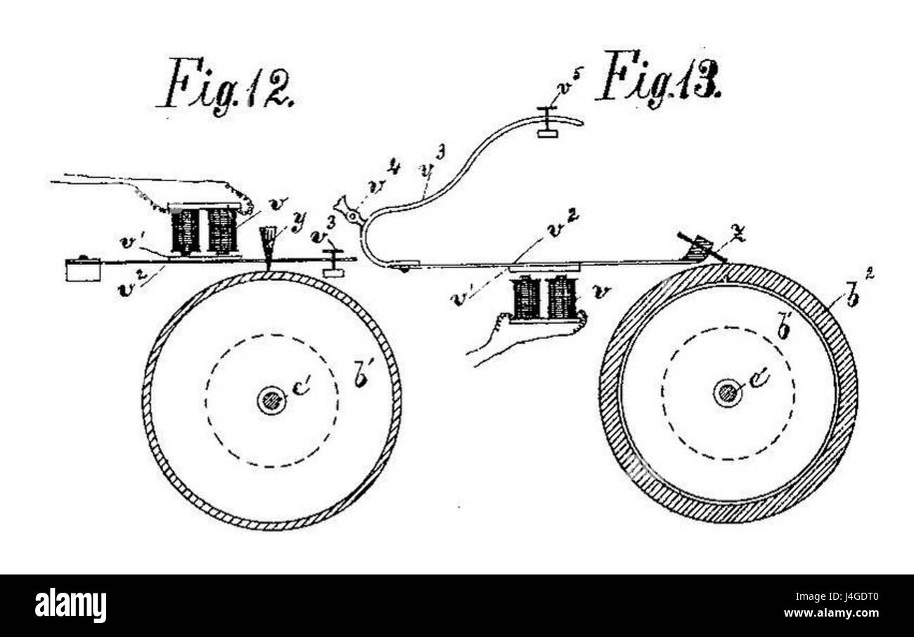 Il brevetto svedese 6135, illustrato nella figura 12, si riferisce a una specifica innovazione tecnologica o industriale brevettata in Svezia. Esso riflette gli sforzi svedesi volti a far progredire la tecnologia e l'innovazione in quel momento. Foto Stock